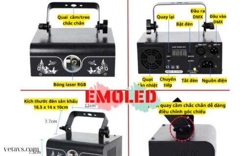 Đèn laser 3D con vịt EMOLED (2)